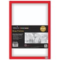 Seco Snap Frame Poster Holder, 24 x 36, Red Aluminum (SN2436)