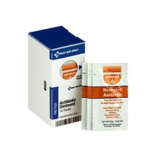 SmartCompliance First Aid Only Antibiotic Ointment Refill Packets, 0.03 oz., 10/Box (FAE-7021)