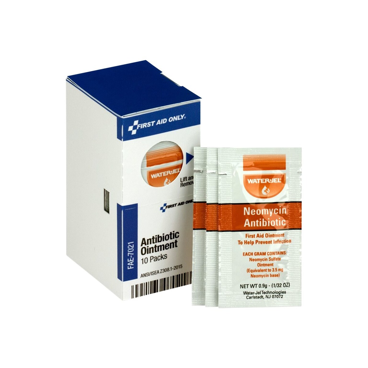 SmartCompliance First Aid Only Antibiotic Ointment Refill Packets, 0.03 oz., 10/Box (FAE-7021)