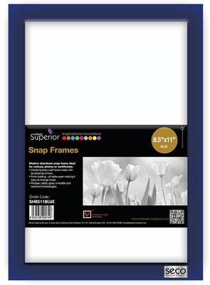 Seco Snap Frame 8.5 x 11, Blue (SN8511)