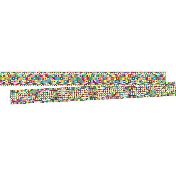 Barker Creek Retro Double-sided Trim, 35 Feet of Trim per Package (LL942)