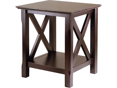Winsome Xola 20W x 19.13D End Table, Cappuccino (40420)