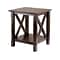 Winsome Xola 20W x 19.13D End Table, Cappuccino (40420)