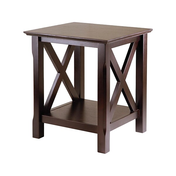 Winsome Xola 20W x 19.13D End Table, Cappuccino (40420)