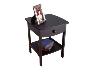 Winsome Claire 18"W x 18"D Accent Table, Black (20218)