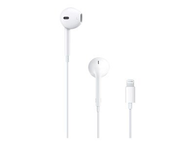 Apple EarPods with Lightning Connector Headphones, White (MMTN2AM/A)