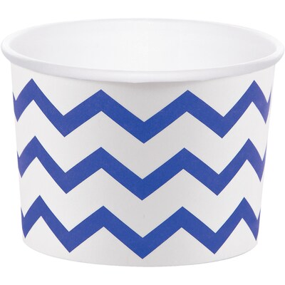 Creative Converting Chevron Treat Cups, Cobalt Blue, 24/Pack (DTC324493TRT)