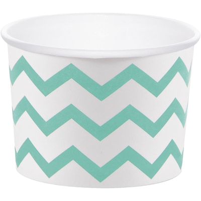 Creative Converting Mint Green Chevron Treat Cups, 24 Count (DTC324503TRT)