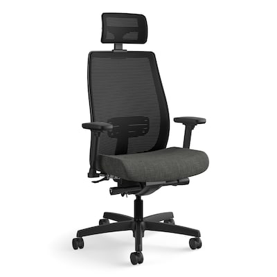 Techni Mobili High Back Executive Mesh Office Chair with Arms, Headrest and Lumbar Support - Blue