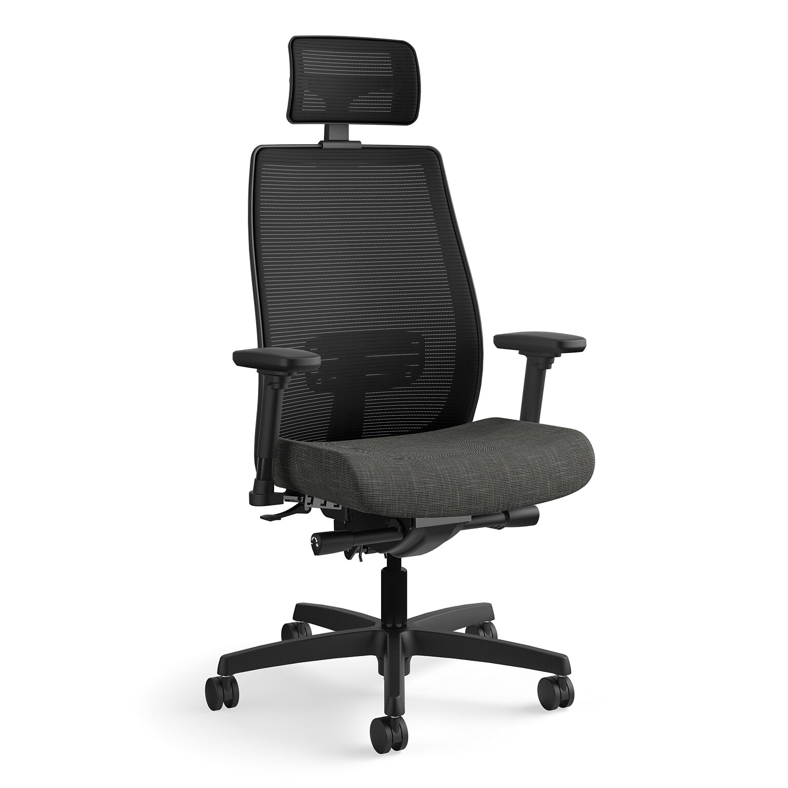 HON Endorse Fabric/Mesh Mid-Back Task Chair with Headrest, Starry Night, All-Adjustable Arms (HONLWM3VOP11HR)