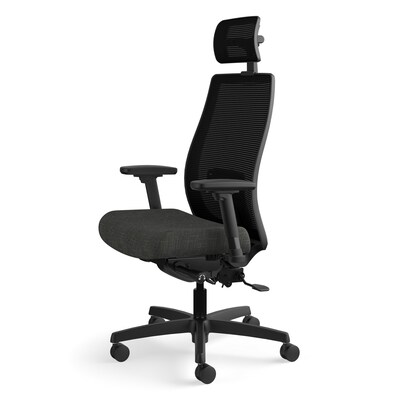 HON Endorse Fabric/Mesh Mid-Back Task Chair with Headrest, Starry Night, All-Adjustable Arms (HONLWM3VOP11HR)