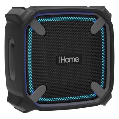 iHome® IBT371BG Weather Tough 3 Portable Bluetooth Speaker with Speakerphone, Gray/Black (IBT371BG)
