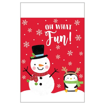 Amscan Christmas Snowy Friends Plastic Table Covers, 54 x 102, 3 Pack (572197)