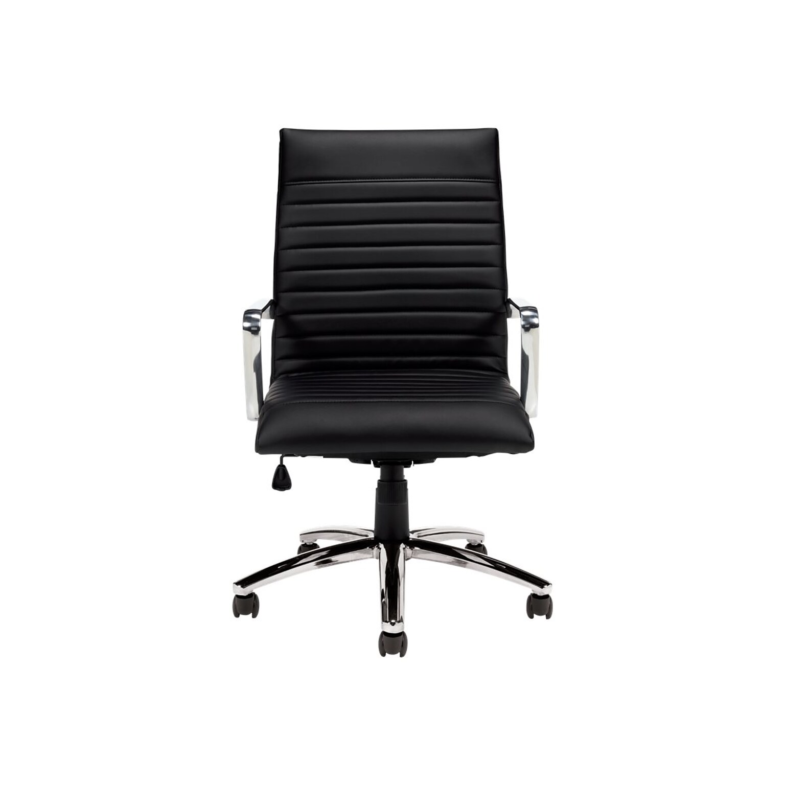 Offices to Go Faux Leather Executive Chair, Black (OTG11730B)