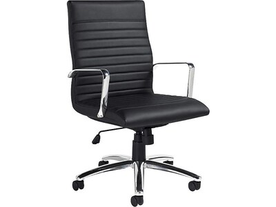 Offices to Go Faux Leather Executive Chair, Black (OTG11730B)