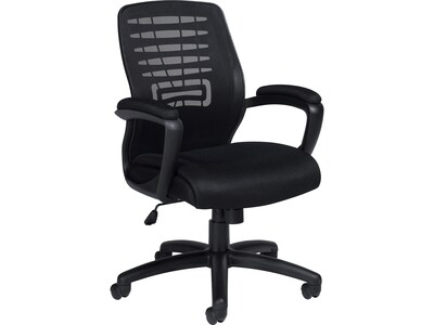 Offices To Go Mesh Back Fabric Manager Chair, Black (OTG11750B)