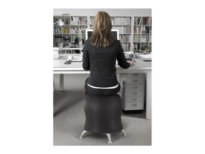 Safco Zenergy Polyester Ball Chair, Black (BT508BK)