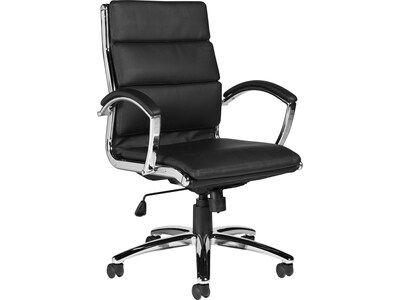 Global OTG Faux Leather Executive Chair, Black (OTG11648B)