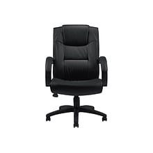 Global OTG Faux Leather Executive Chair, Black (OTG11618B)