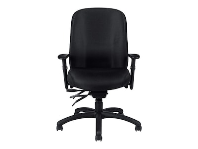 Global OTG Fabric Task Chair, Patterned Black (OTG11710-QL10)