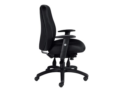 Global OTG Fabric Task Chair, Patterned Black (OTG11710-QL10)