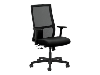HON Ignition Mesh Back Fabric Computer and Desk Chair, Black (HIWM1.A.H.M.CU10.T.SB)