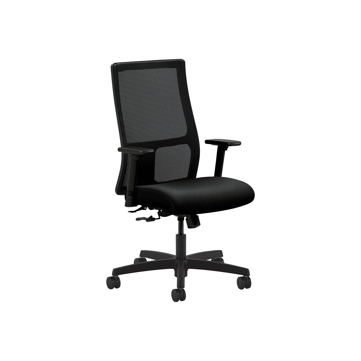 HON Ignition Mesh Back Fabric Computer and Desk Chair, Black (HIWM1.A.H.M.CU10.T.SB)