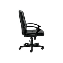 Offices To Go Faux Leather Task Chair, Black (OTG11776B)