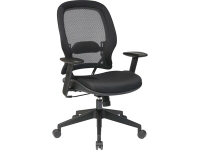 Office Star Space Seating Mesh Back Fabric Computer and Desk Chair, Black (5540)