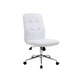 Boss Millennial Modern Faux Leather Computer and Desk Chair, White (B330-WT)