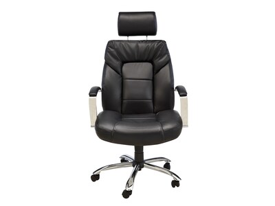 Comfort Products Commodore II Big & Tall Leather Executive Chair, Black (60-5800T)