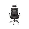 Comfort Products Commodore II Big & Tall Leather Executive Chair, Black (60-5800T)