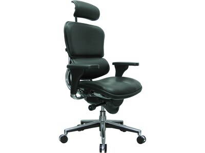 Eurotech Leather Task Chair, Black (LE9ERG(N))