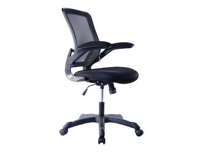 Techni Mobili Fabric Computer and Desk Chair, Black (RTA-8050-BK)