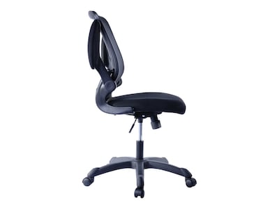 Techni Mobili Fabric Computer and Desk Chair, Black (RTA-8050-BK)