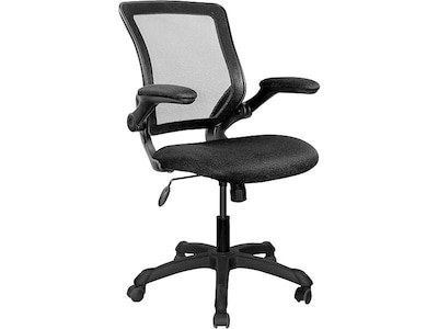 Techni Mobili Fabric Computer and Desk Chair, Black (RTA-8050-BK)