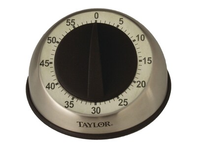 Taylor Pro Stainless Steel Timer, Silver (TAP5830)