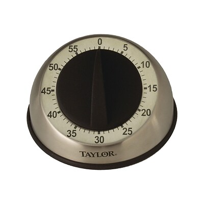 Taylor Pro Stainless Steel Timer, Silver (5830)