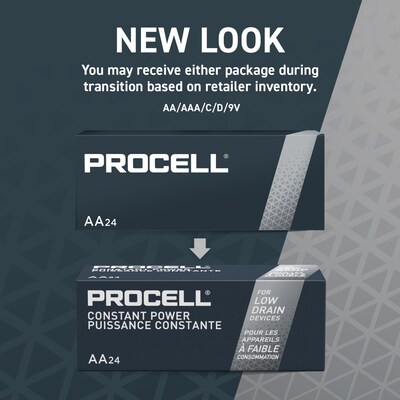 Procell Constant AA Alkaline Battery, 24/Pack (PC1500BKD01)