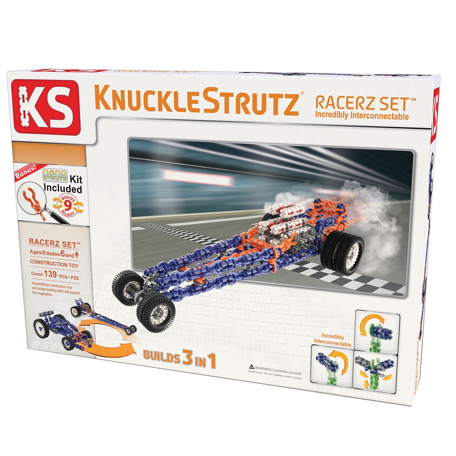 KnuckleStrutz Racerz Set, 139 Pieces (KNS1RACERZSET)