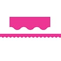 Teacher Created Resources Boarder Trim, 35 x 2-3/16, Scalloped , Hot Pink, 6/Pack (TCR5582)