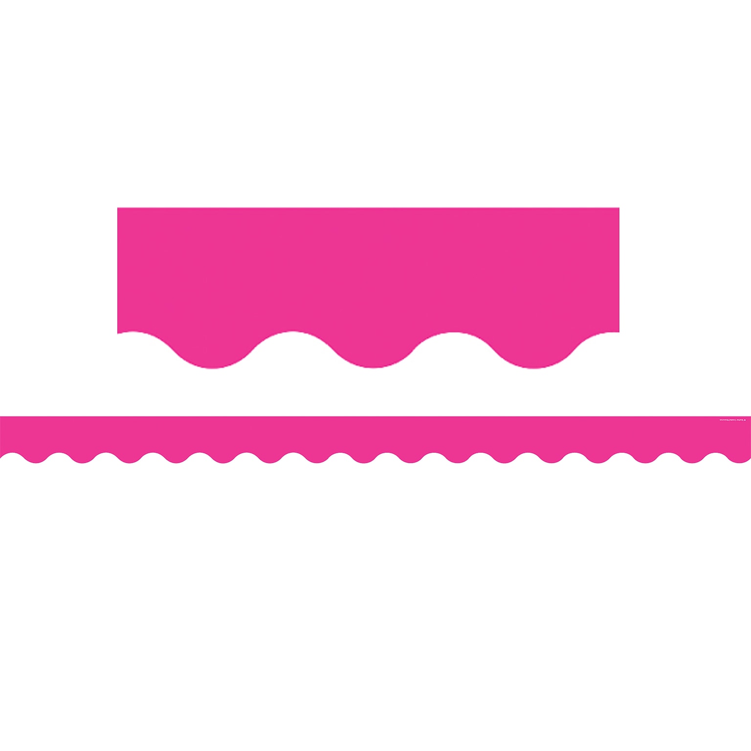 Teacher Created Resources Boarder Trim, 35 x 2-3/16, Scalloped , Hot Pink, 6/Pack (TCR5582)