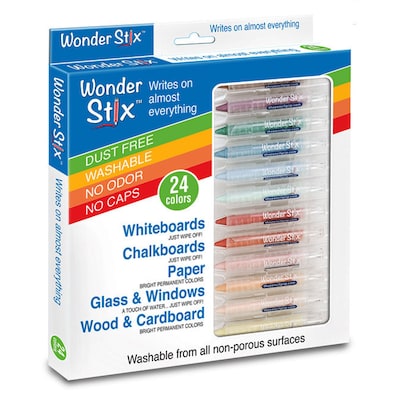 The Pencil Grip Wonder Stix Crayons, 24 Color Pack, 2 Packs (TPG636)