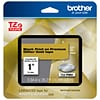 Brother P-touch Laminated Tape, 1, Black Print on Premium Glitter Gold (TZe-PR851)