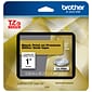 Brother P-touch TZe-PR851 Laminated Premium Label Maker Tape, 1" x 26-2/10', Black on Glitter Gold (TZe-PR851)