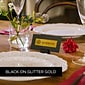 Brother P-touch TZe-PR851 Laminated Premium Label Maker Tape, 1" x 26-2/10', Black on Glitter Gold (TZe-PR851)