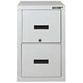 FireKing® FireShield 2-Drawer Vertical File Cabinet, Letter/Legal, Arctic White (2S1822-DDSSF)