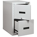 FireKing® FireShield 2-Drawer Vertical File Cabinet, Letter/Legal, Arctic White (2S1822-DDSSF)