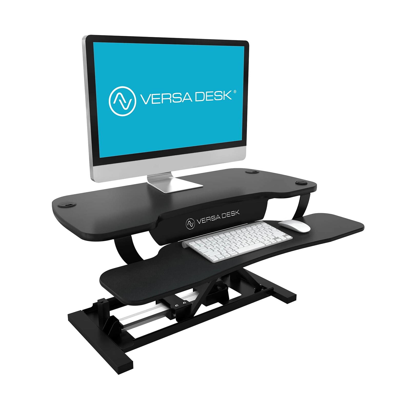 VersaDesk PowerPro 40W Electric Adjustable Standing Desk Converter, Black (SP7644024-00-01)