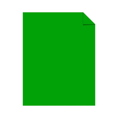 Neenah Paper Astrobrights 65 lb. Cover Paper, 11 x 17, Gamma Green, 1000 Sheets/Carton (22742)